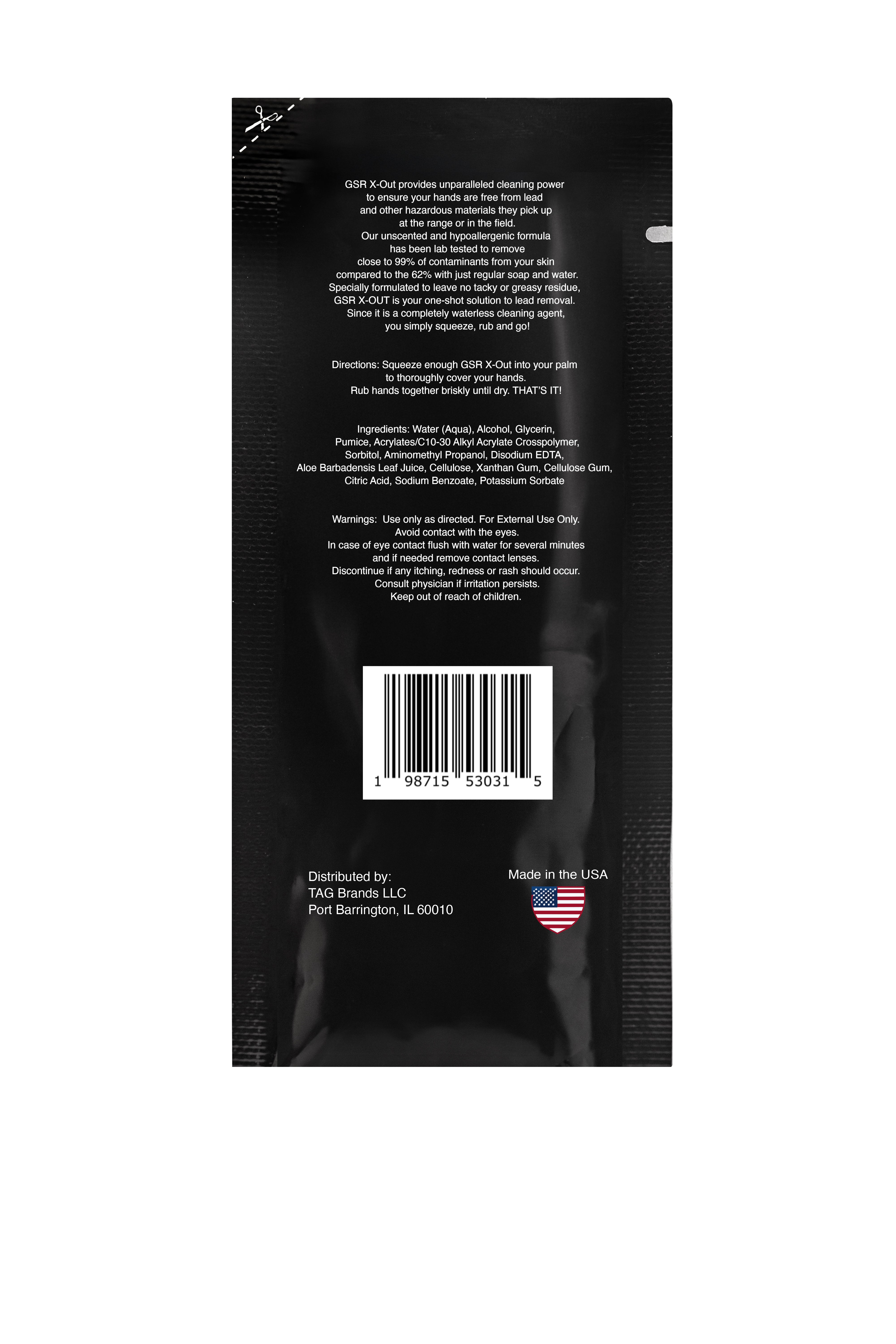10 Pack GSR X-Out Individual Use Tac Pack – Tactical Grit
